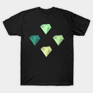 Green Gems Pixel Art T-Shirt